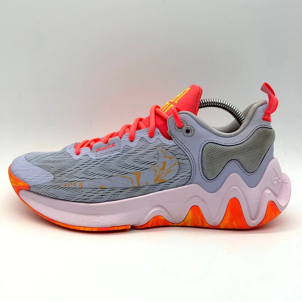 Nike Giannis Immortality 2 Shoes Mens 9.5 Oxygen Purple Hot Punch Sneakers